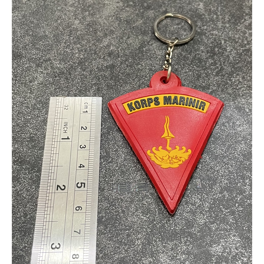 Gantungan Kunci Marinir (Sgtg)  | Keychain |Gantungan Kunci Karet Marinir