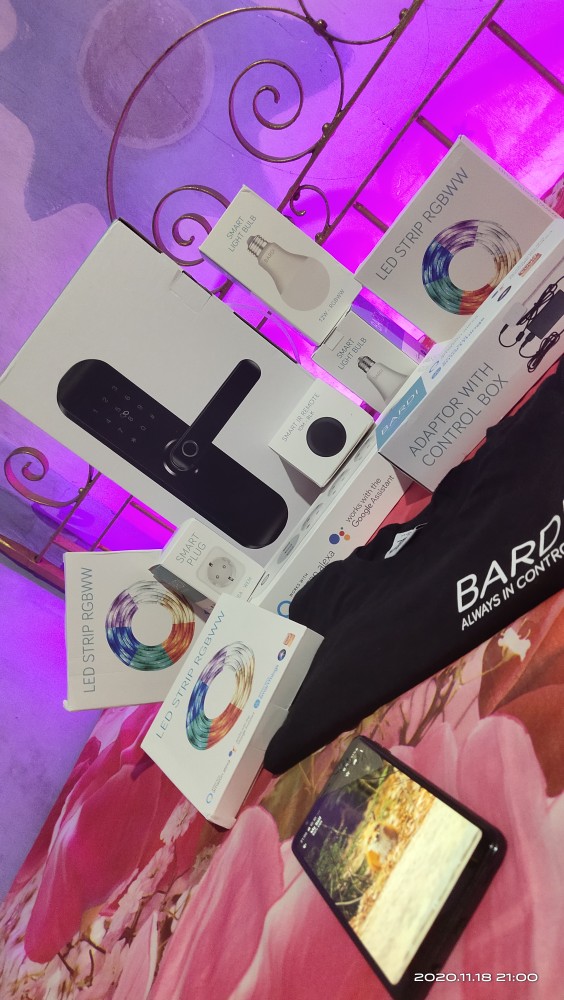 Bardi Smart Home Door Lock Handle Rfid-fingerprint Waterproof