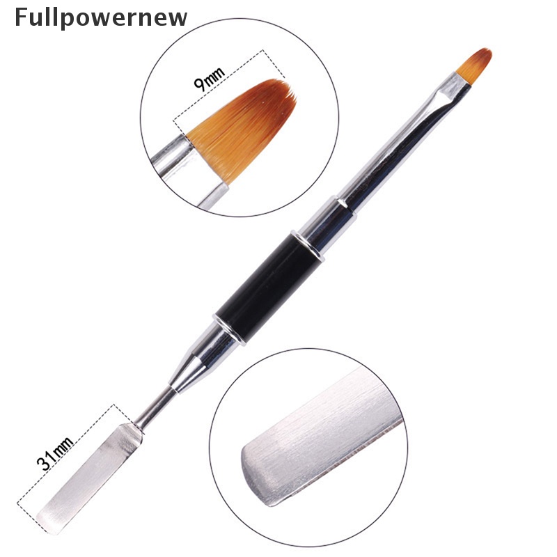 [FULL] UV polygel poly gel nail art pen slice brush dual-ended slice shape tool polish