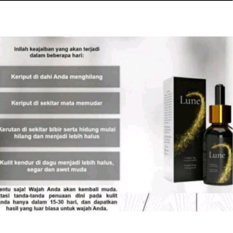 (Serum Wajah) Lune Serum Original 100% Asli - Lune Serum Menghilangkan Kerutan Wajah & Anti Aging