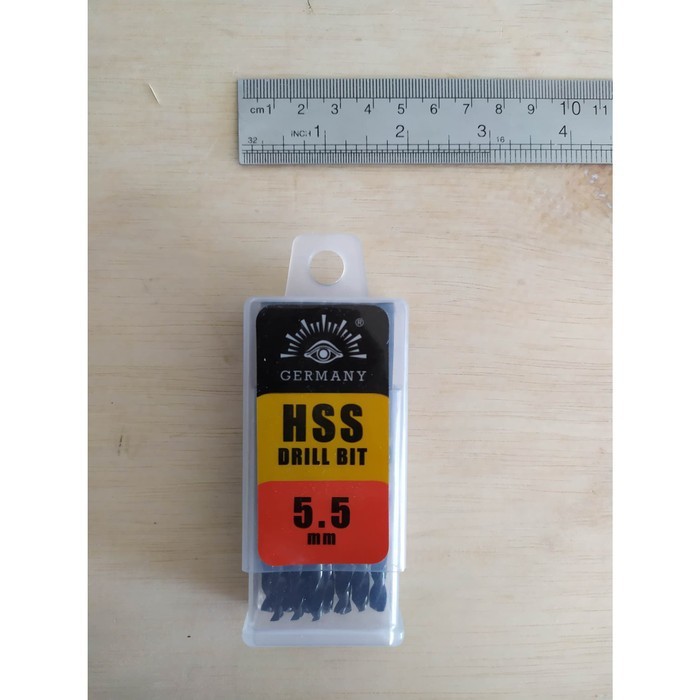 Mata Bor Besi HSS 5.5 mm Mrek Cap TJAP MATA Berkualitas⠀