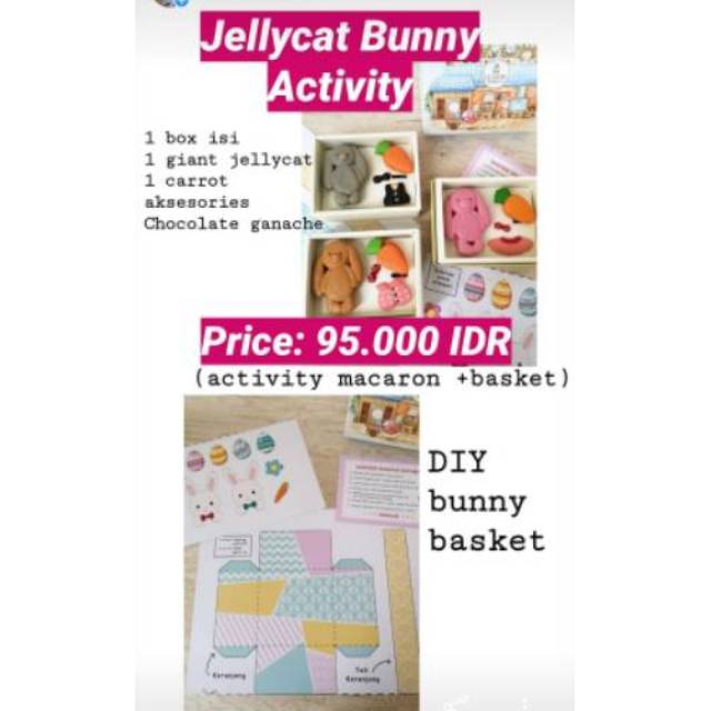 

Single bunny activity, free DIY bunny basket