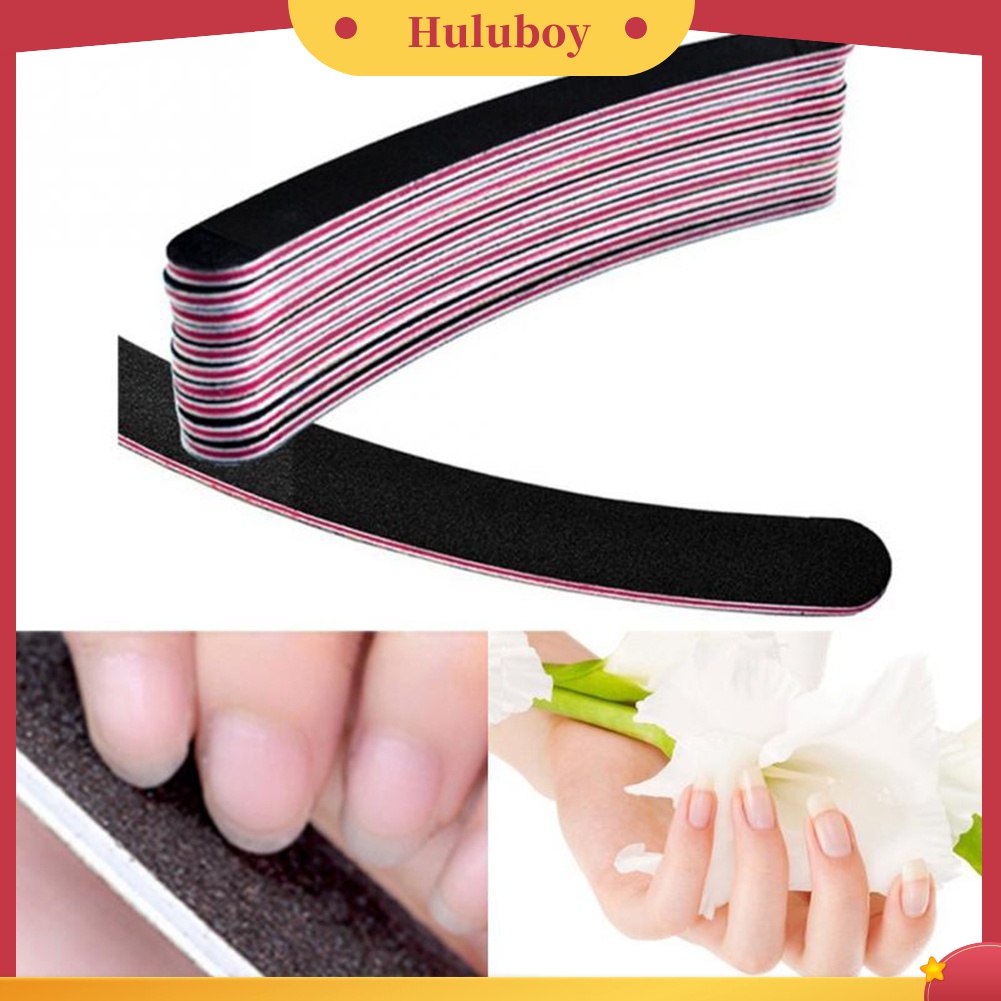 Huluboy Huluboy♡ 10pcs Kikir Kuku Portable DIY Untuk Manicure