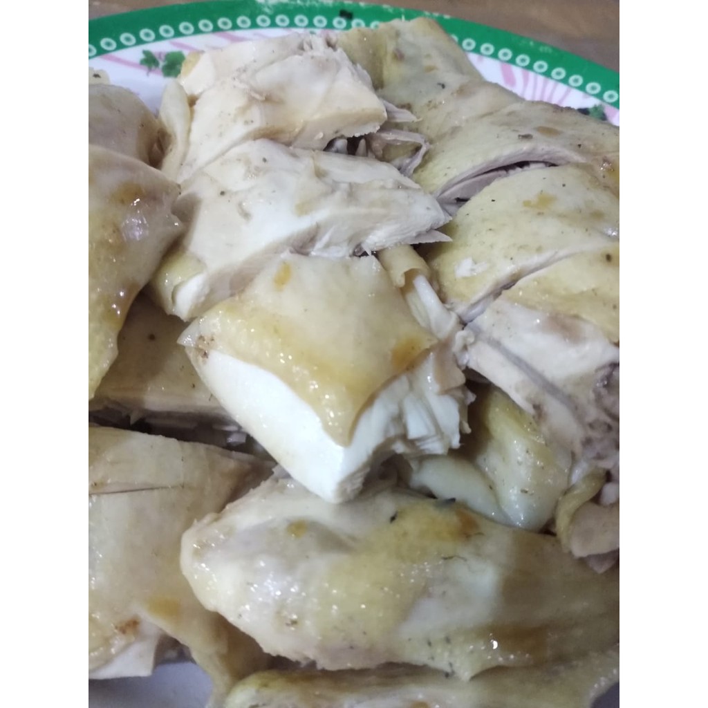 

ayam kampung rebus (pak cam ke) = 1ekor
