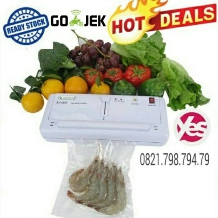 Mesin Vacum Press Sealer Plastik | Vacuum Machine Sinbo Dz280