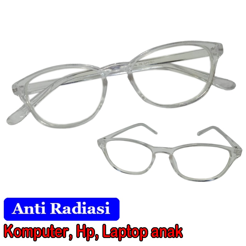 Kacamata anak anti radiasi layar komputer hp kaca mata anal lensa blue ligh bocking kids glasses blueray