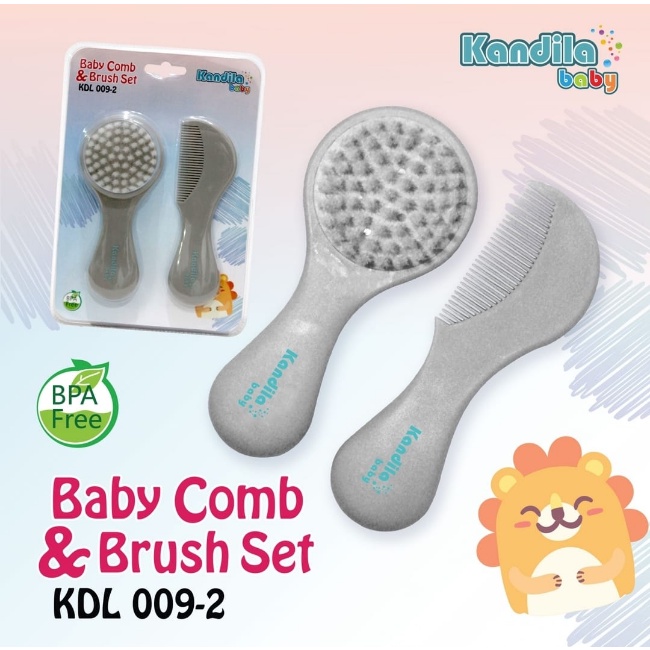 PERA602 KANDILA SISIR BAYI COMB AND BRUSH SET NEW MOTIF KDL009-2