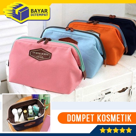 Dompet Tas Kosmetik (TS12) Cosmetic Bag Portable Iconic Frame Pouch Multifungsi