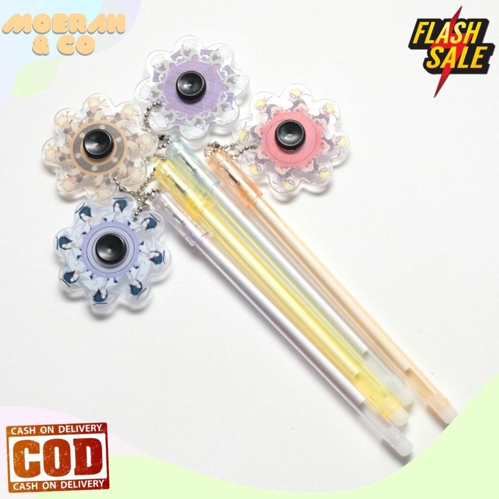 

PULPEN SPINER NARUTO PEN GEL UNIK FIDGET BULPEN LUCU PENA MURAH ALAT TULIS KANTOR SEKOLAH ATK MURAH