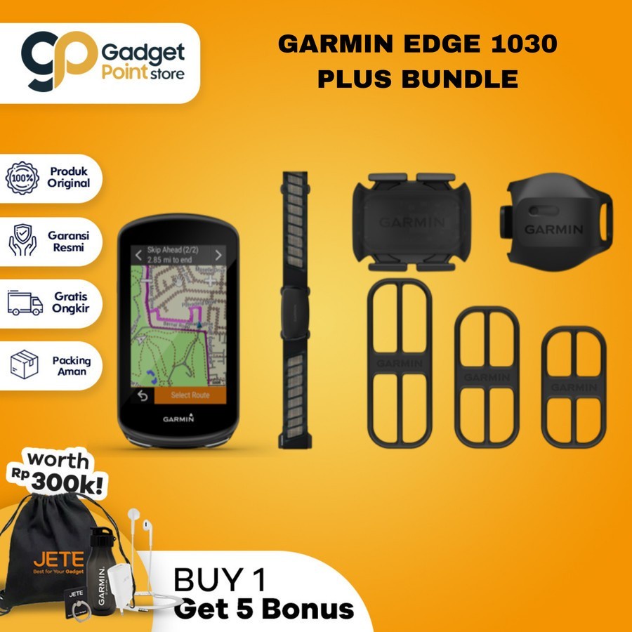 Garmin Edge 1030 Plus Bundle - Garansi Resmi TAM 2 Tahun