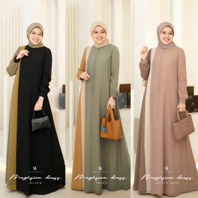 Maghfira Dress (Dress Saja) by shArarea