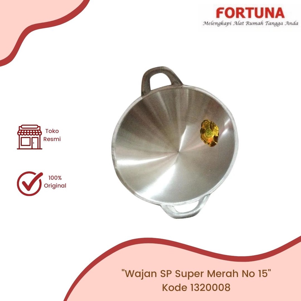 Wajan SP Super Merah No 15 / Wajan Penggorengan Supra
