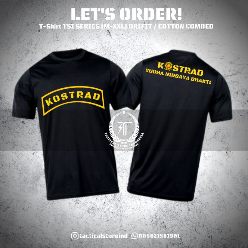 T-Shirt Premium TSI Series | Kaos Komando Raider Infanteri Para Raider Taifib Kopaska Kostrad Taipur |