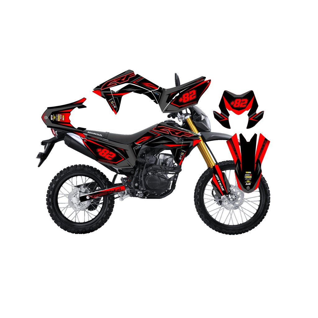 decal sticker crf 150 l | decal stiker simple crf 150 l