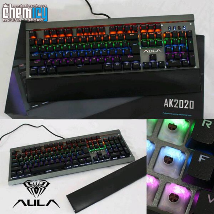 KEYBOARD AULA AK-2020  BLACK GREY ( ORIGINAL )