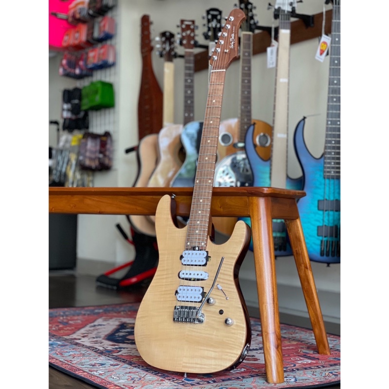 Gitar Listrik/Elektrik Harley benton PRO SERIES ROASTED MAPLE