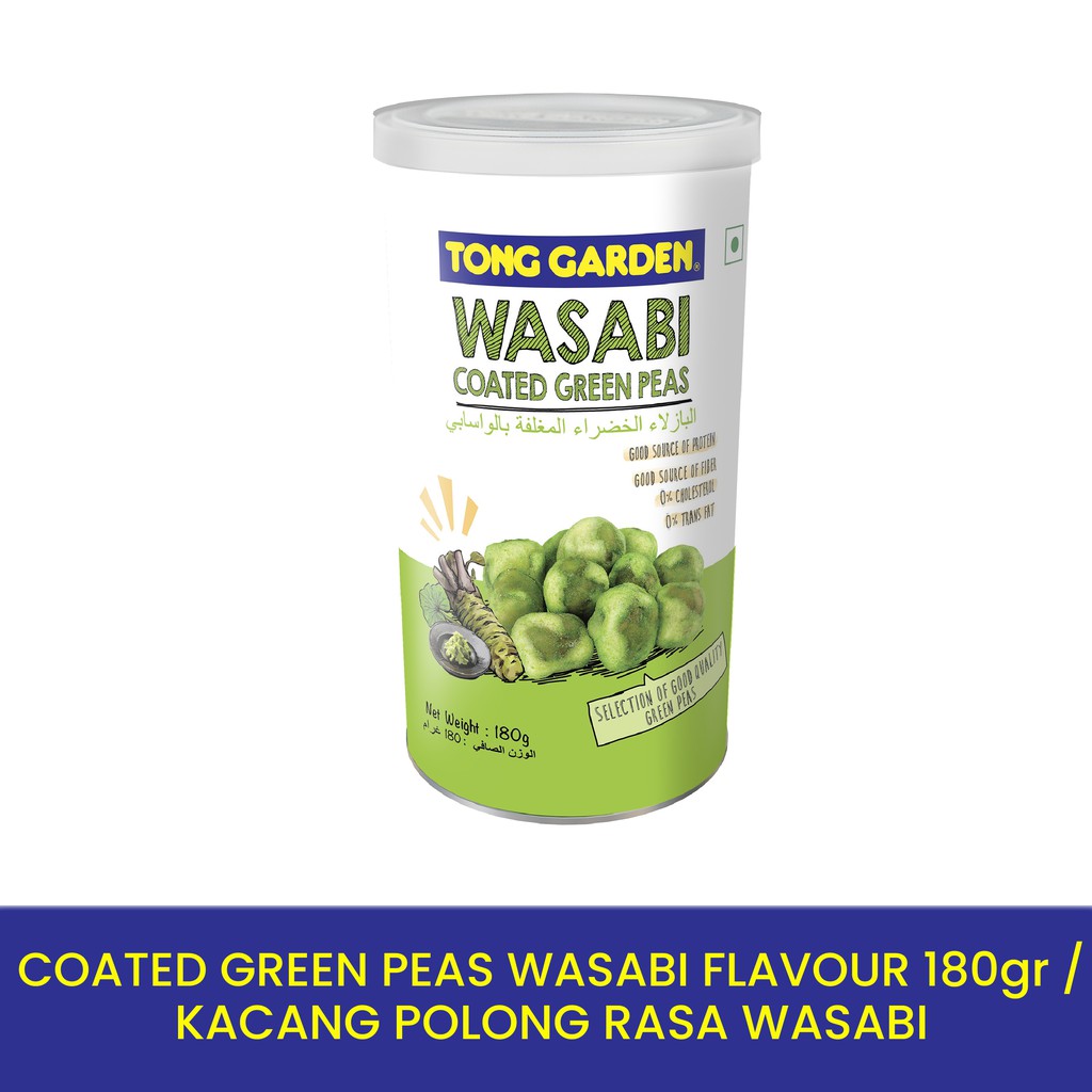 Tong Garden Coated Green Peas Wasabi Flavour 180gr Kacang Polong Tepung Rasa Wasabi Shopee