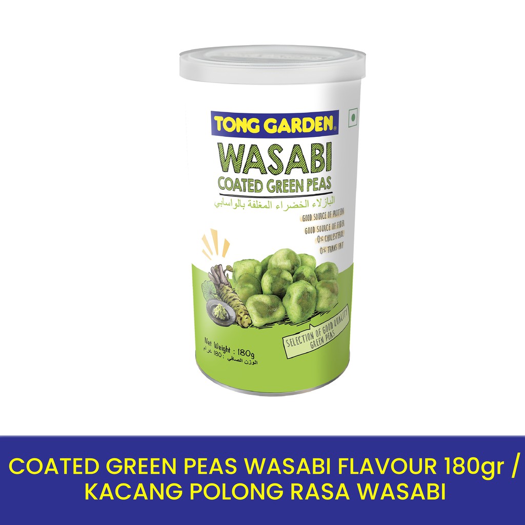 Tong Garden Coated Green Peas Wasabi Flavour 180gr - Kacang Polong ...