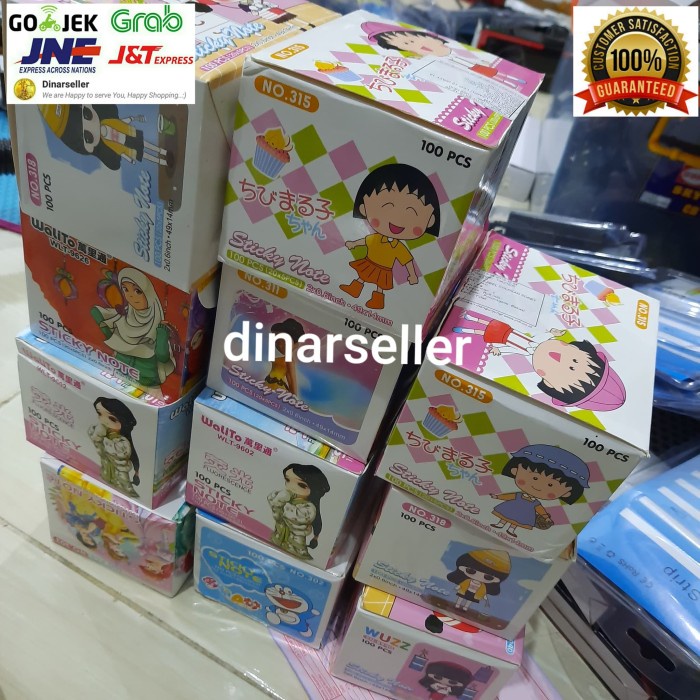 

Hadir Sticky Note Mystery Box Isi 100 Pcs Stick Marker / Pembatas Buku Trendi