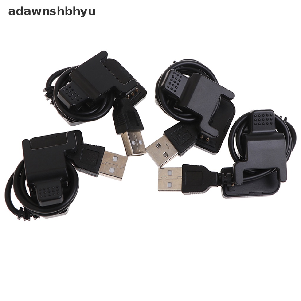 Adawnshbhyu New TW64 68untuk Smart Watch Universal USB Charging Cable Charger Klip Hitam