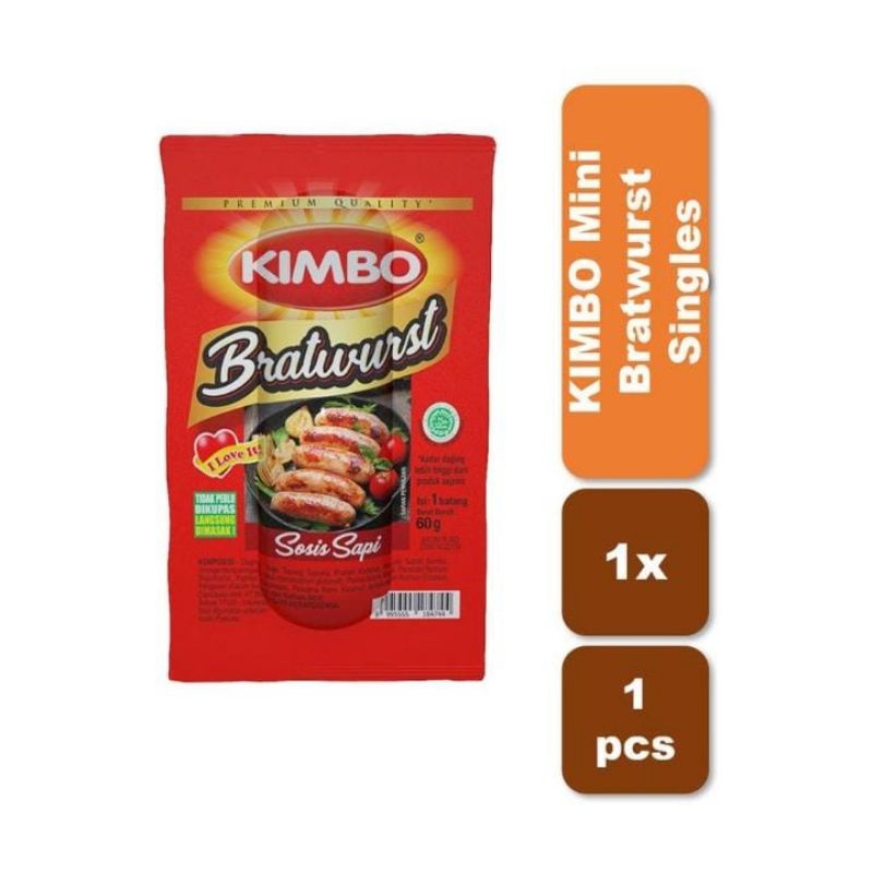 

KIMBO Bratwurst Sosis Sapi 60 g