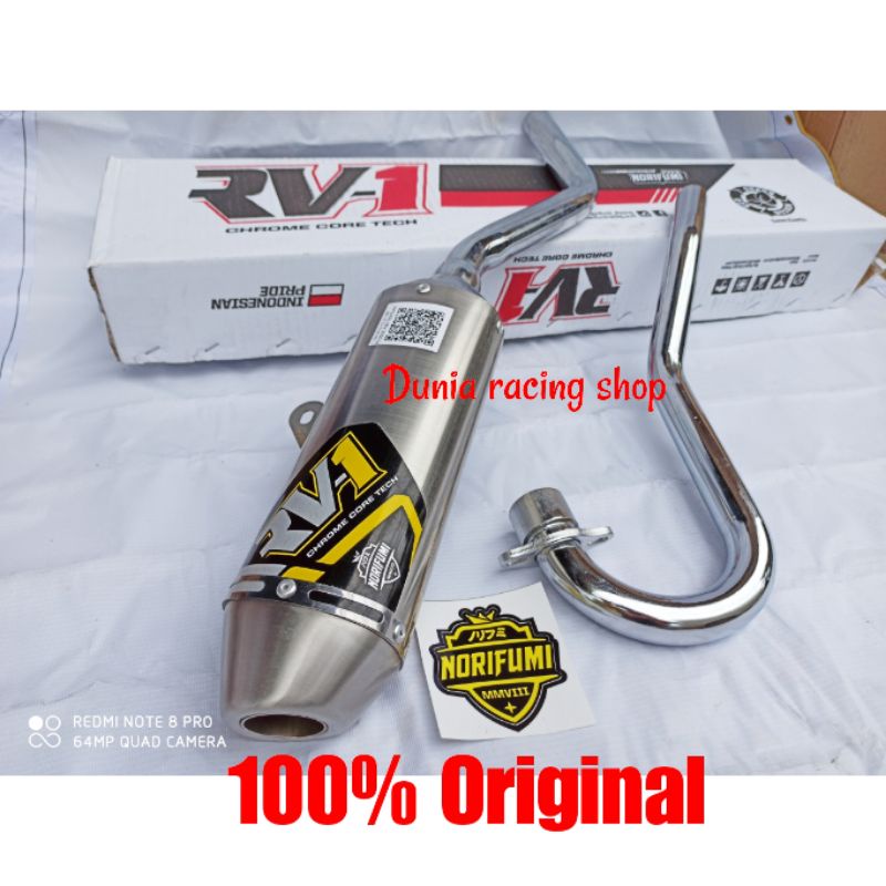 Knalpot Norifumi RV1 N4 CRF 150 KLX 150 DTracker 150 RV1 N4 RV1 Shorty Fullset Fullsystem Original Norifumi-NORIFUMI N4