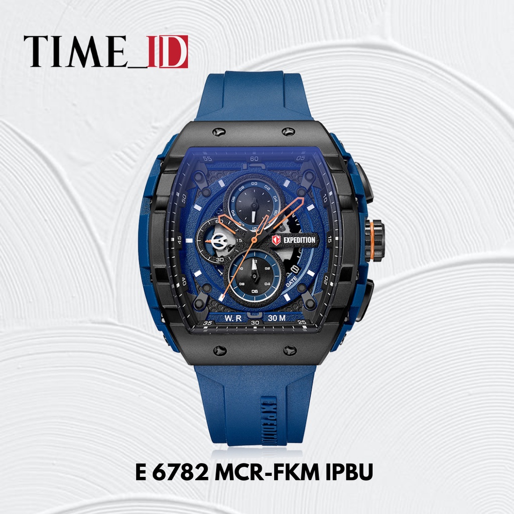 Jam Tangan Expedition E 6782 MCR Black Blue
