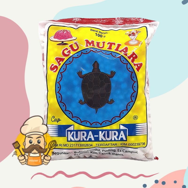 

Sagu mutiara cap kura kura 100g