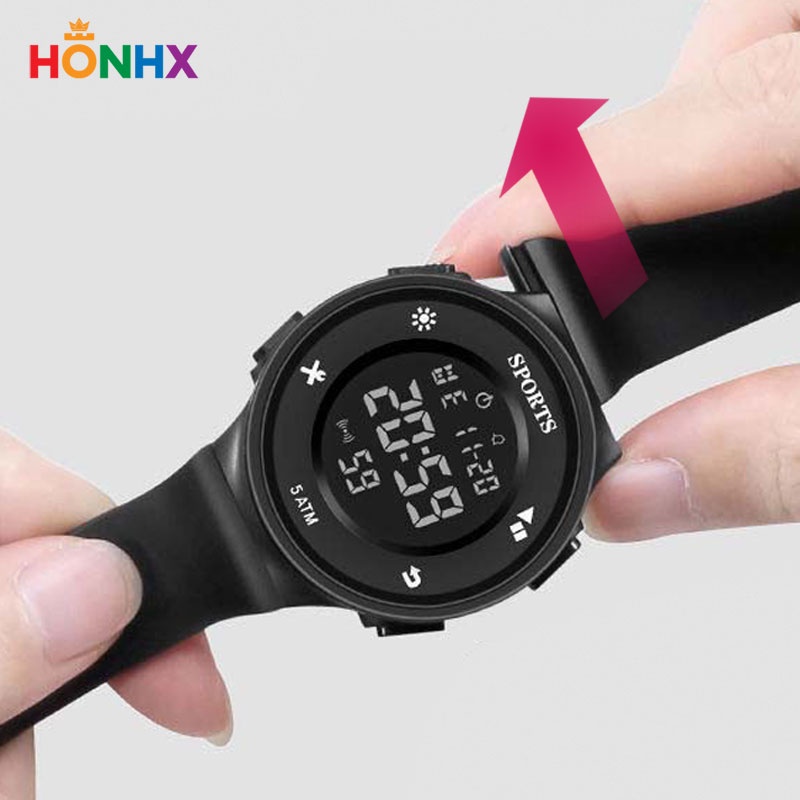 HONHX 1820 Jam Tangan Pria Digital Rubber WK-SBY