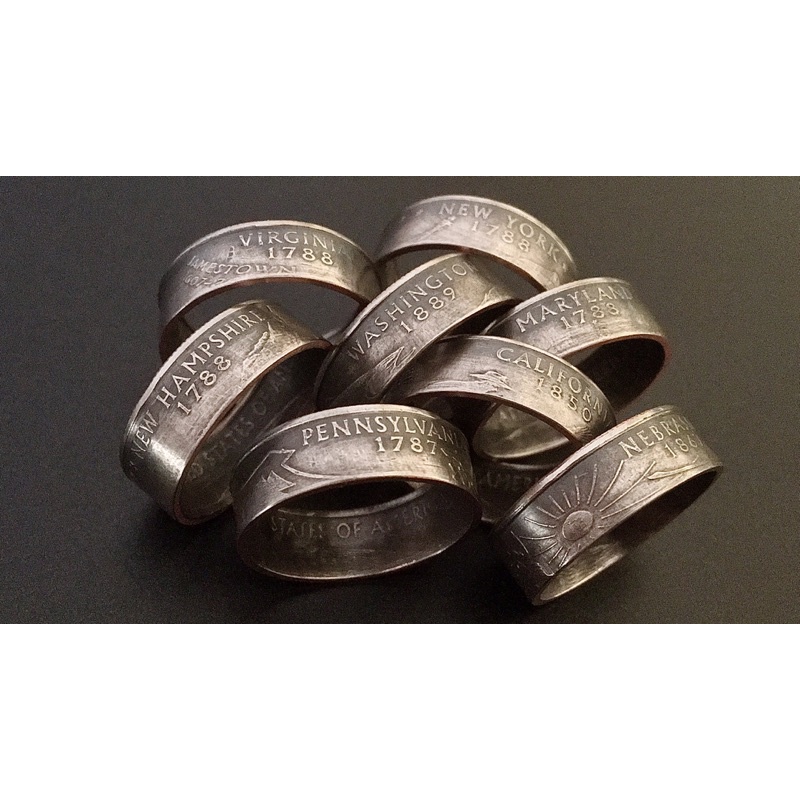 Cincin Koin Quarter Dollar USA Commemorative