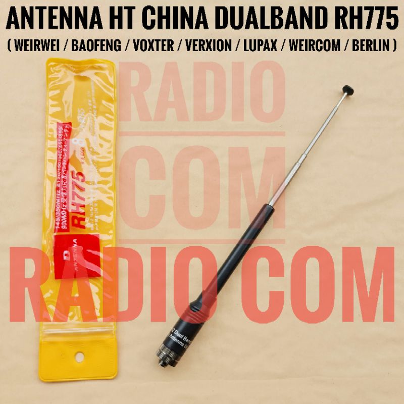 ANTENA HT WEIRWEI DUALBAND / ANTENA HT BAOFENG DUALBAND / ANTENA HT LUPAX DUALBAND DIAMOND RH 775