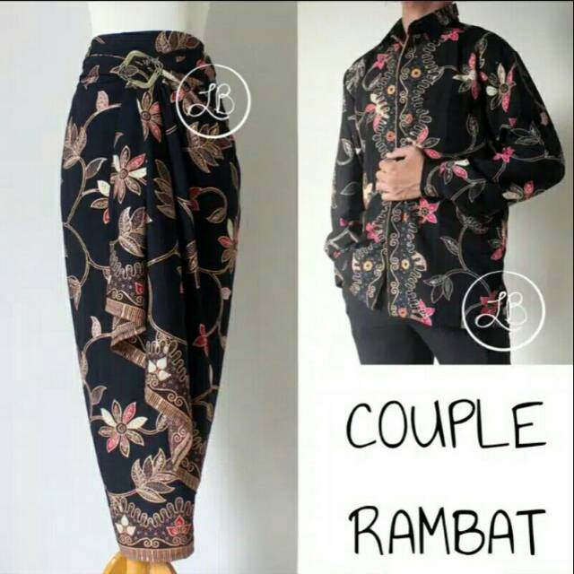 COUPLE BATIK LENGAN PANJANG/KEBAYA COUPLE/SARIMBIT SIZE M- XL