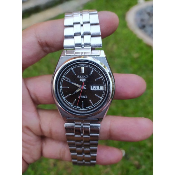 seiko 5 cal 7s26 black automatic