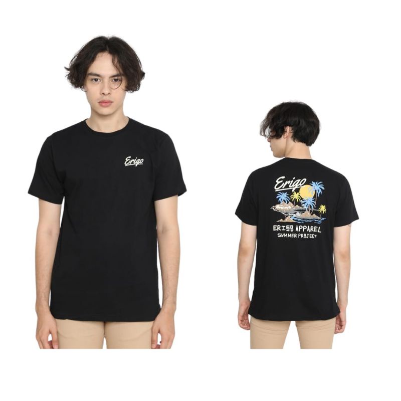 erigo t-shirt projek hitam