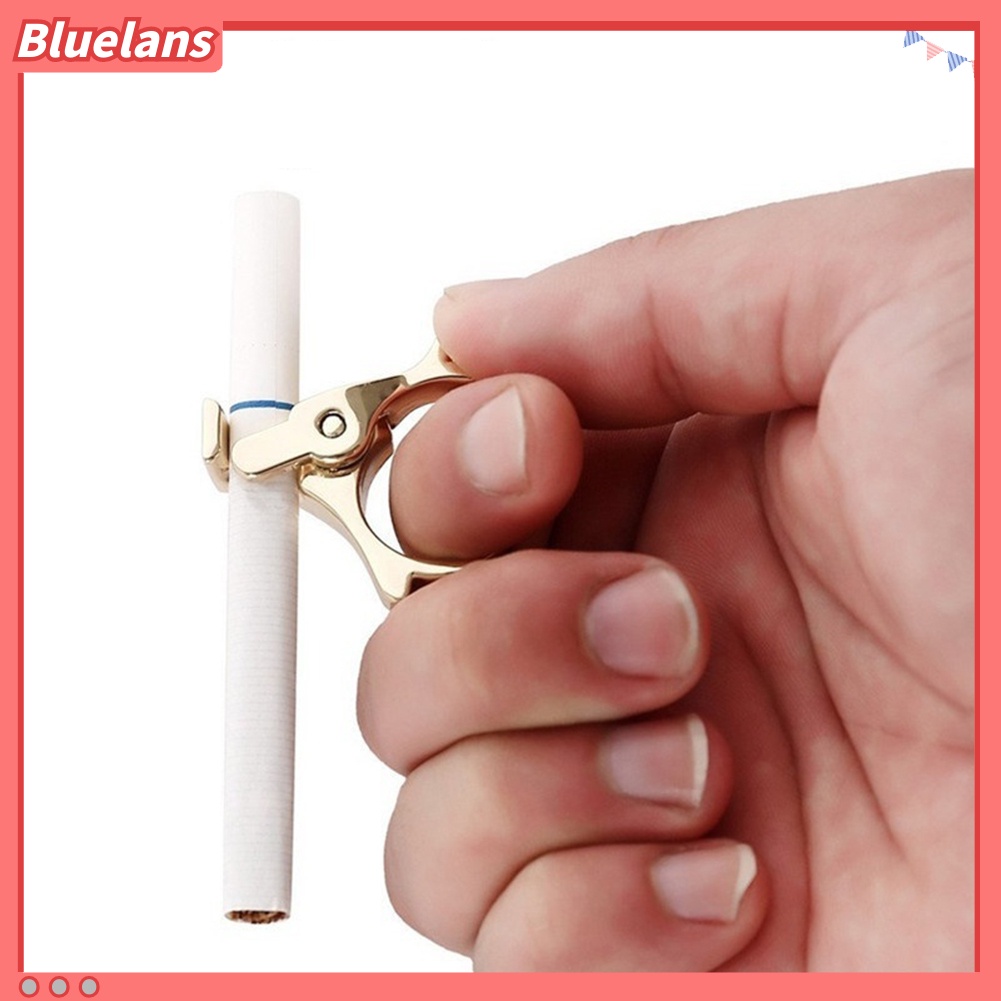 Bluelans Cincin Holder Rokok Bahan Metal Tahan Lama