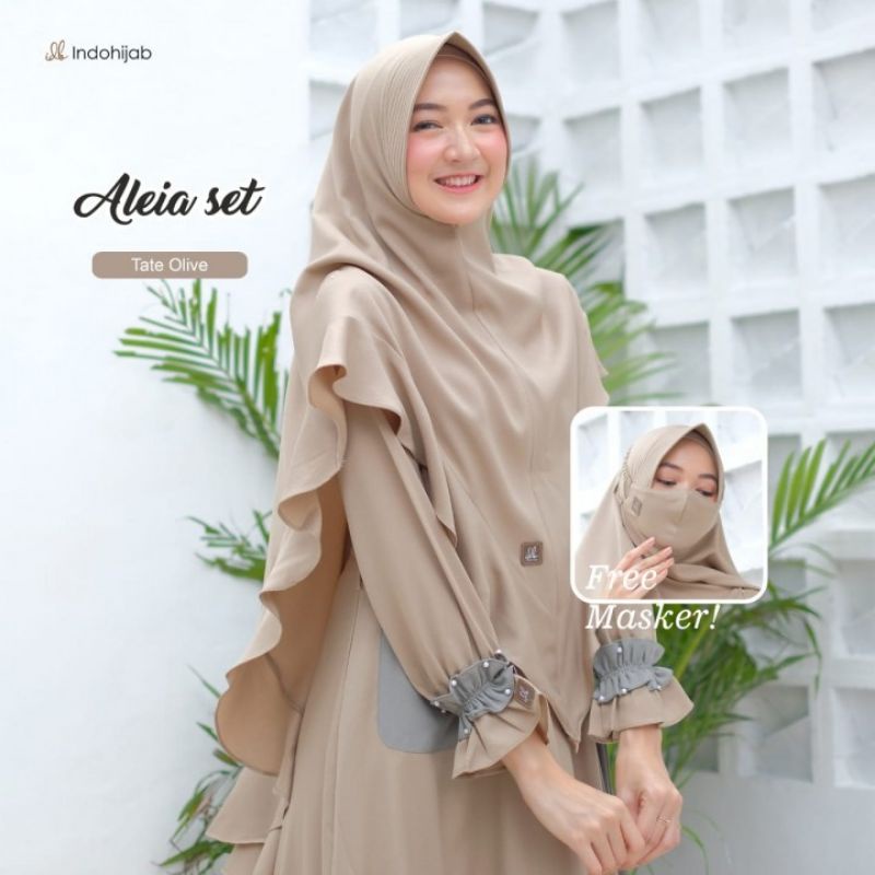 Aleia Set Khimar FREE Masker By INDOHIJAB
