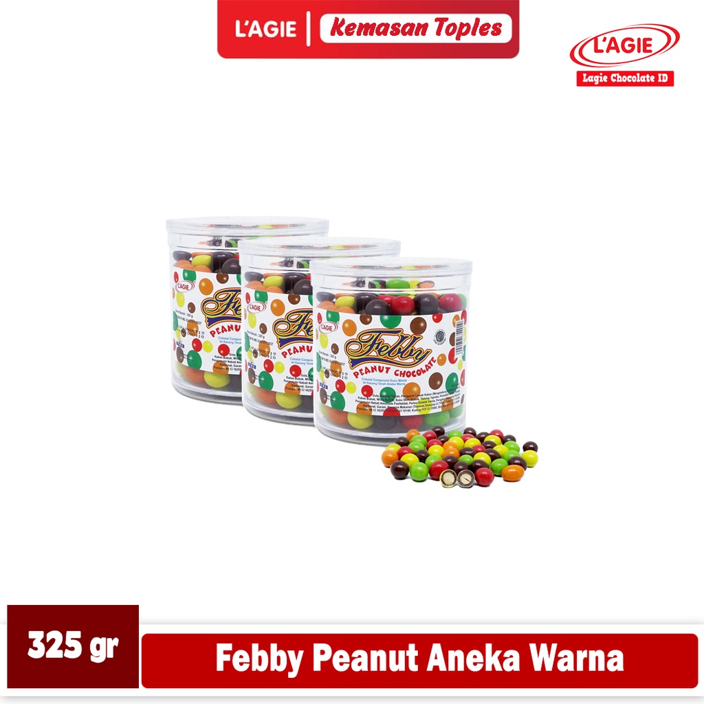 

LAGIE FEBBY PEANUT ANEKA WARNA 325GRAM 3 TOPLES