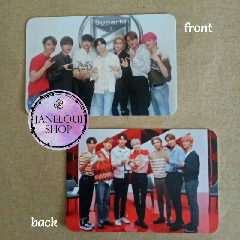 Photocard SuperM PC Baekhyun Kai Taemin Lucas Ten Mark Taeyong / SHINee EXO NCT WayV SuperOne