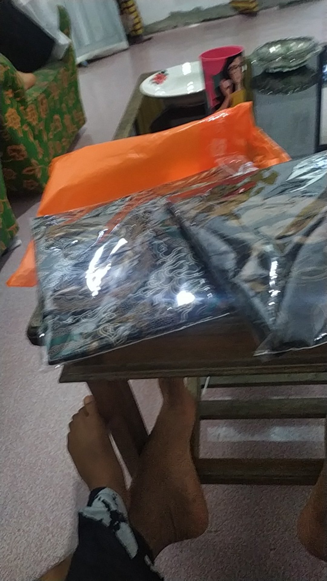 Batik Pria Lengan Pendek Lapis Furing Minulya Gondongen Hijau Batik Solo