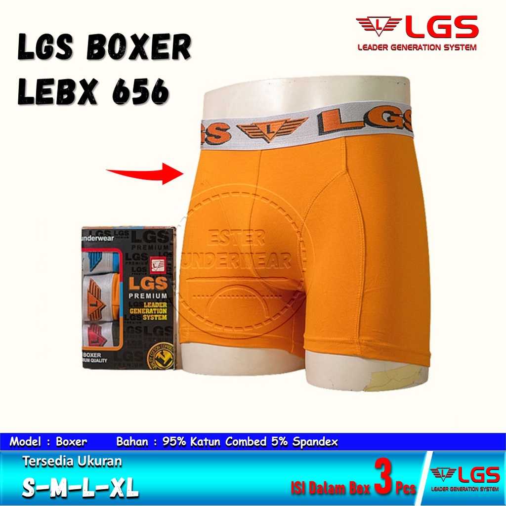 Celana Boxer LGS 656 ISI 3 PCS |CELANA BOXER LGS PREMIUM