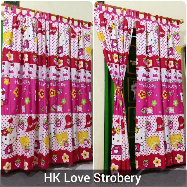 Diskon Gorden  Hello Kitty Aneka  Motif Korden Pintu  