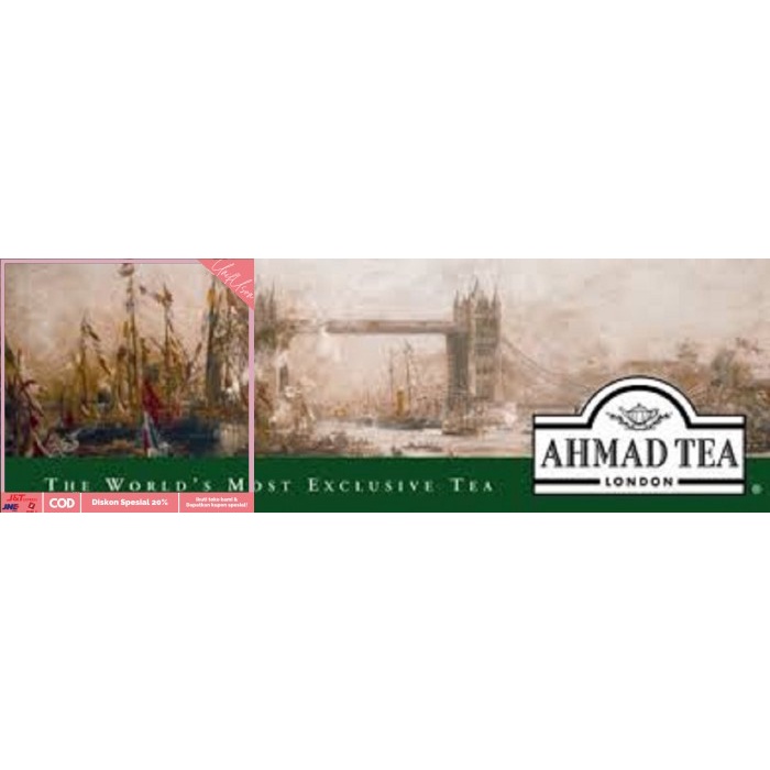 

⭐COD⭐ Ahmad Tea London Green Tea 100 g // Teh Hijau Herbal Sehat Berkualitas