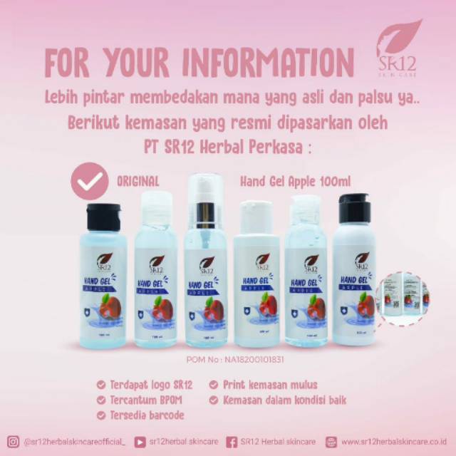 Hand sanitizer  SR12 60ml