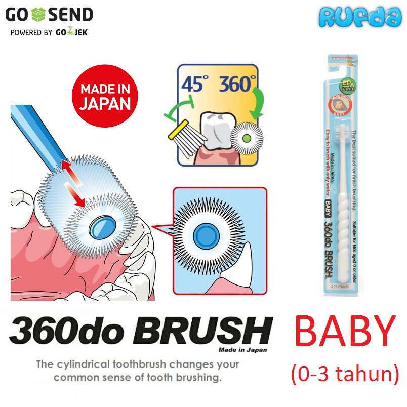 360do Brush BABY Sikat Gigi Bayi 360 Derajat 0-3 Tahun