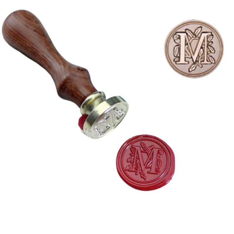 

Seal Wax Sticker A-I - Alphabet Initial Vintage Letter Head Handle - Stempel lilin Klasik undangan