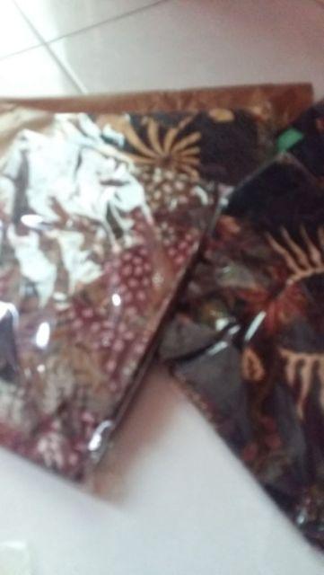 Manunggal Cabut Sogan Kemeja Batik Pria Katun Cabut Primisima Full Furing