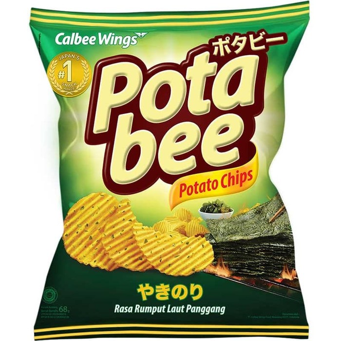 

Potabee Snack Potato Chips Rumput Laut 68 gram