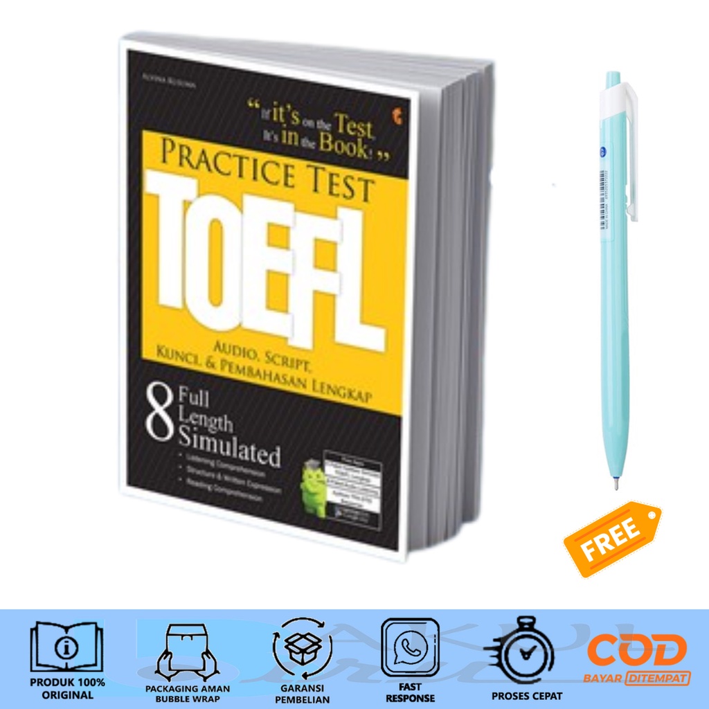 Jual BUKU TES TOEFL TOEIC PRACTICE TEST TOEFL | Shopee Indonesia