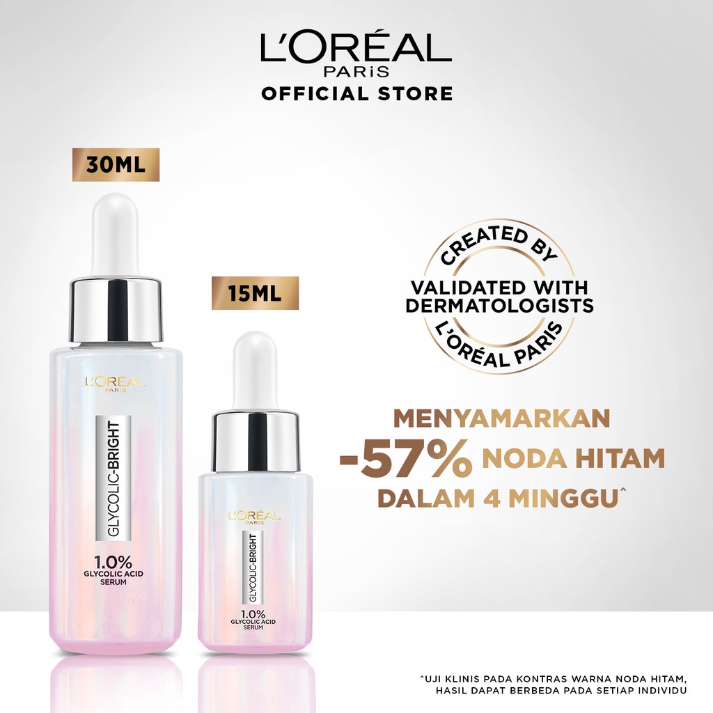 [ANEKA] Loreal Paris Glycolic Bright Instant Glowing Face Serum 15ml