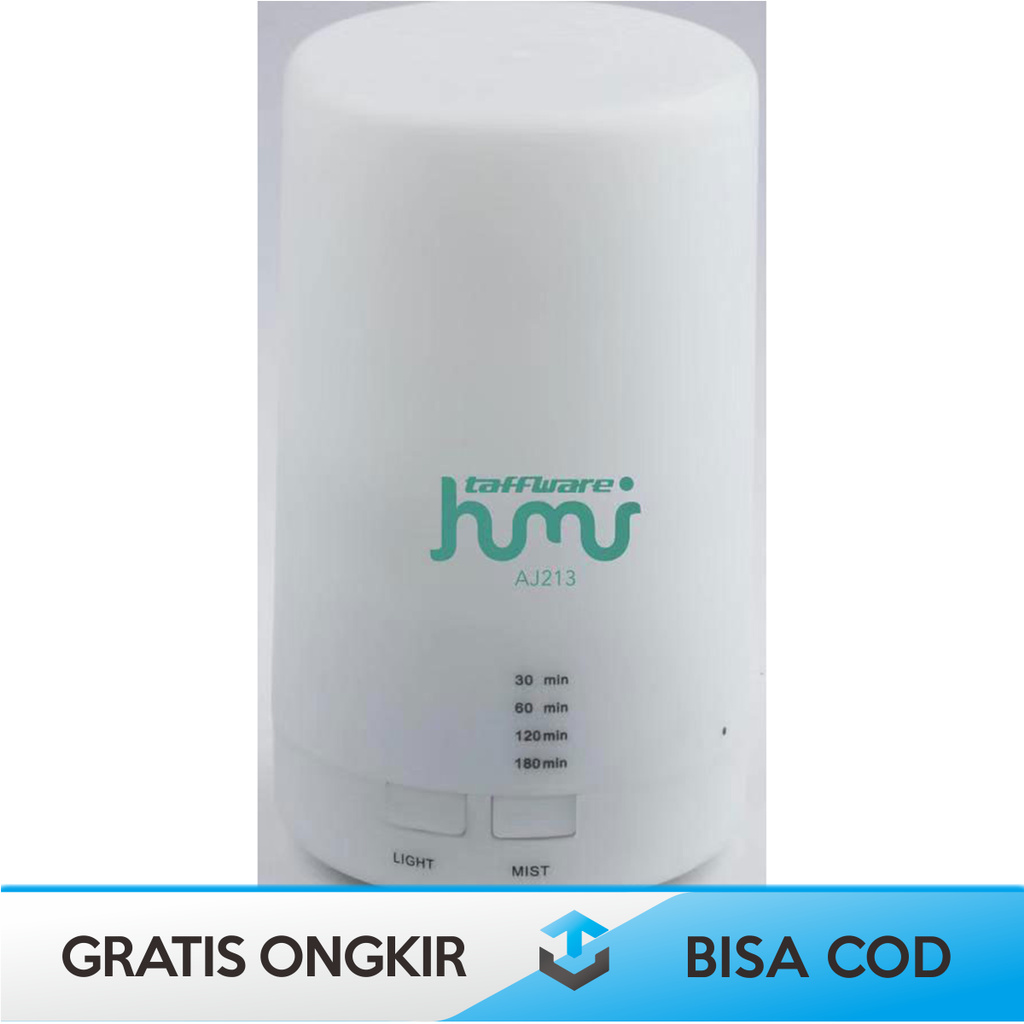 HUMIDIFIER AROMATHERAPY DIFFUSER RGB HUMI AJ213 TAFFWARE ORIGINAL - AROMATERAPI DIFUSER HUMI AJ213